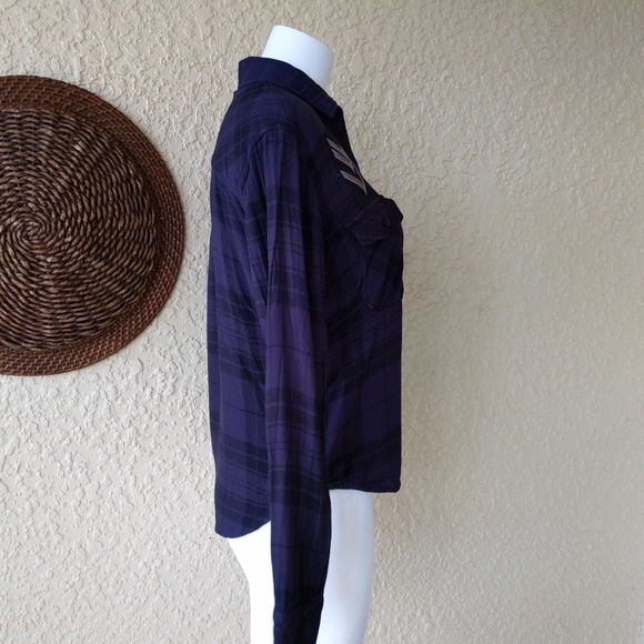 Rails plaid button down shirt military - Picture 3 of 5